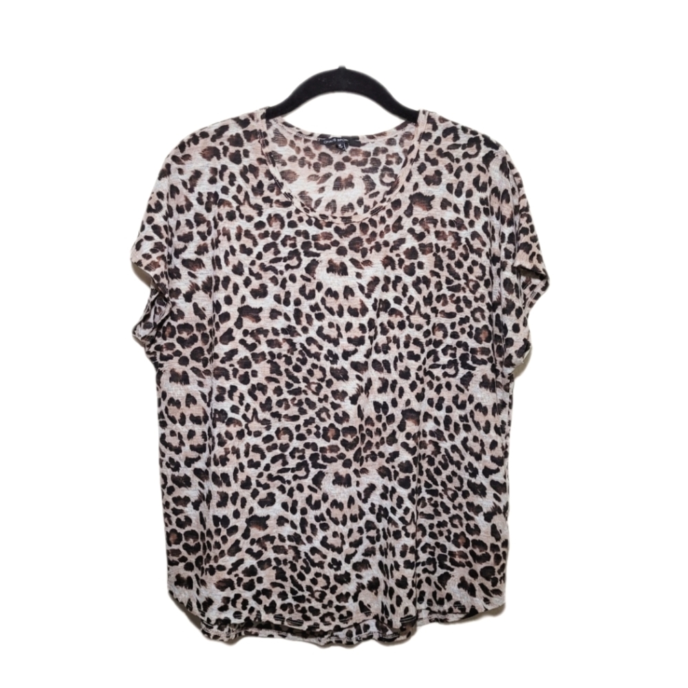 2/$20 Chaus Sport leopard print top